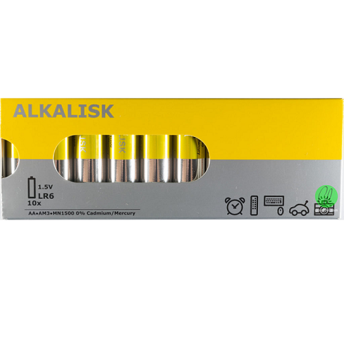 Battery Alkaline 1.5V, LR6, AA.AM3.MN1500