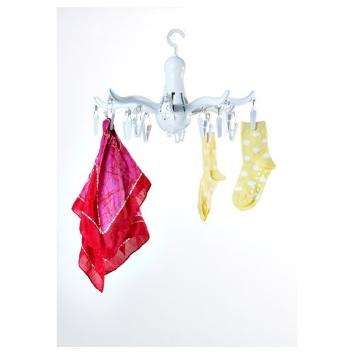 Hanging Dryer 16 Clothing Pegs; Assorted colours