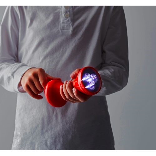 LED Torch, Hand-driven, RED